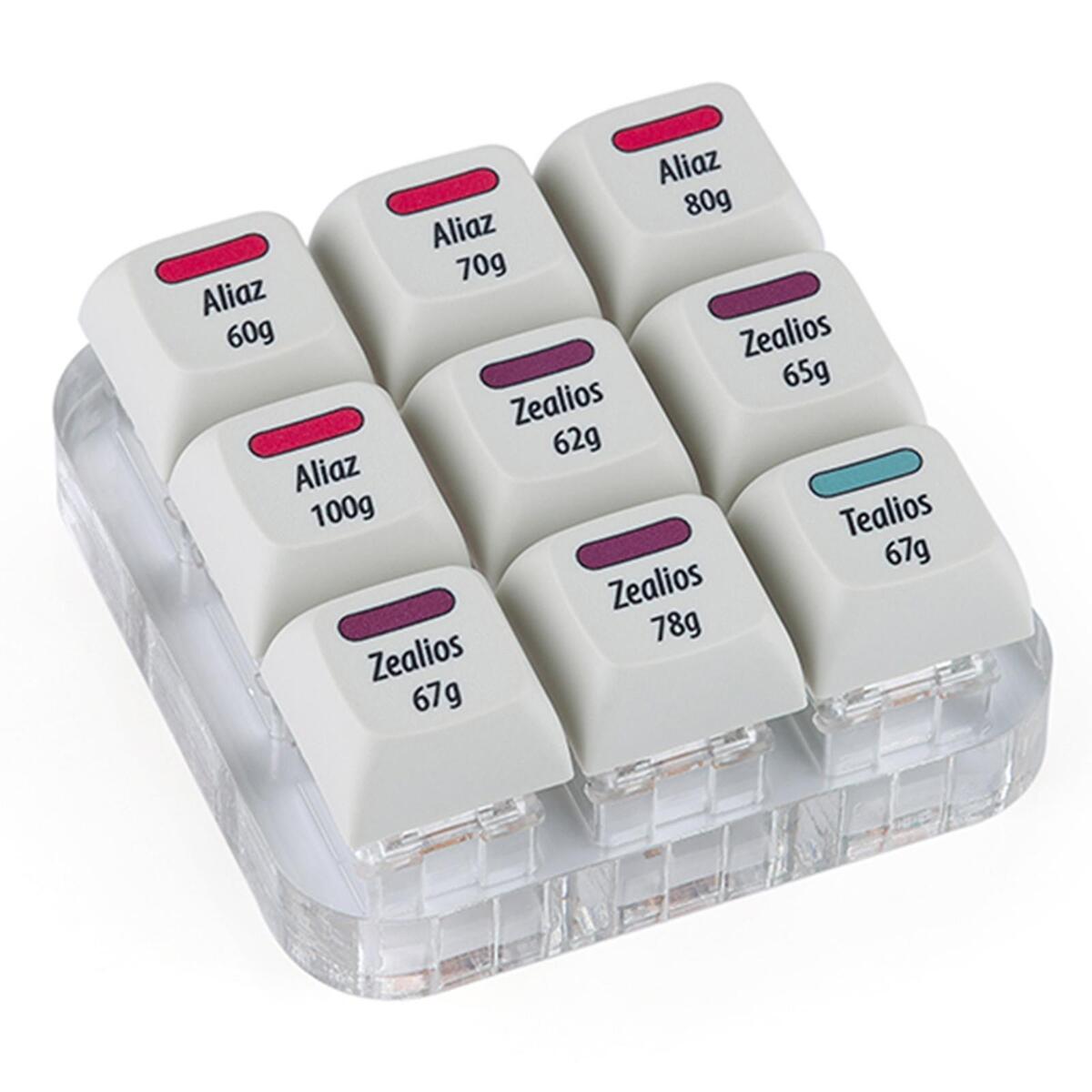 9 Key Switch Tester, Retooled Sampler Printed PBT Keycap Switch Testing Tool for