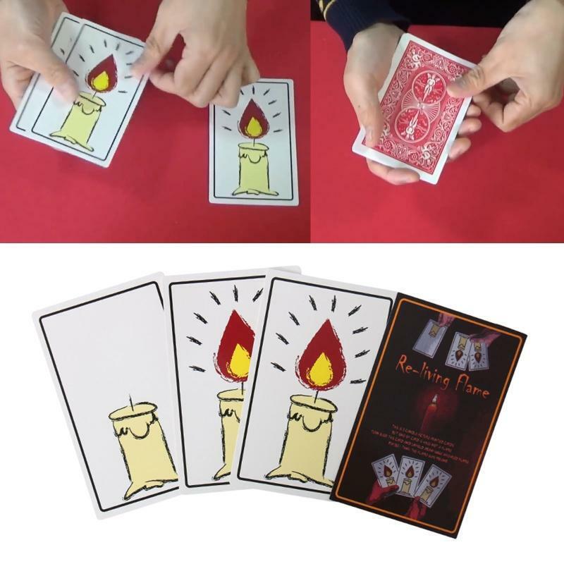 Relighting Candle Magic Cards Puzzle Game Magic Tricks Magic Props Amazing Magic