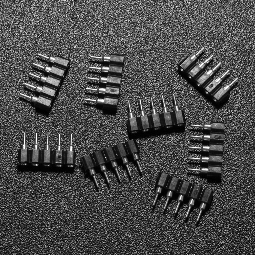 10pcs Female Connector Pin Needle for LED Strip(5Pin RGBW5050)(Black)