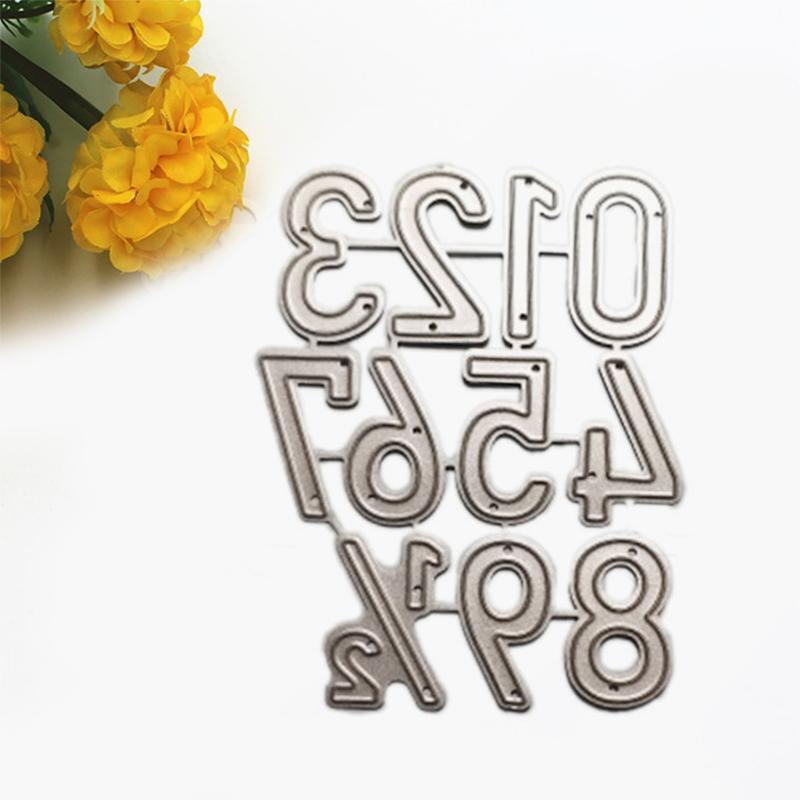 Number Metal Cutting Die Stencil DIY Scrapbooking Album Paper Card Template Mold