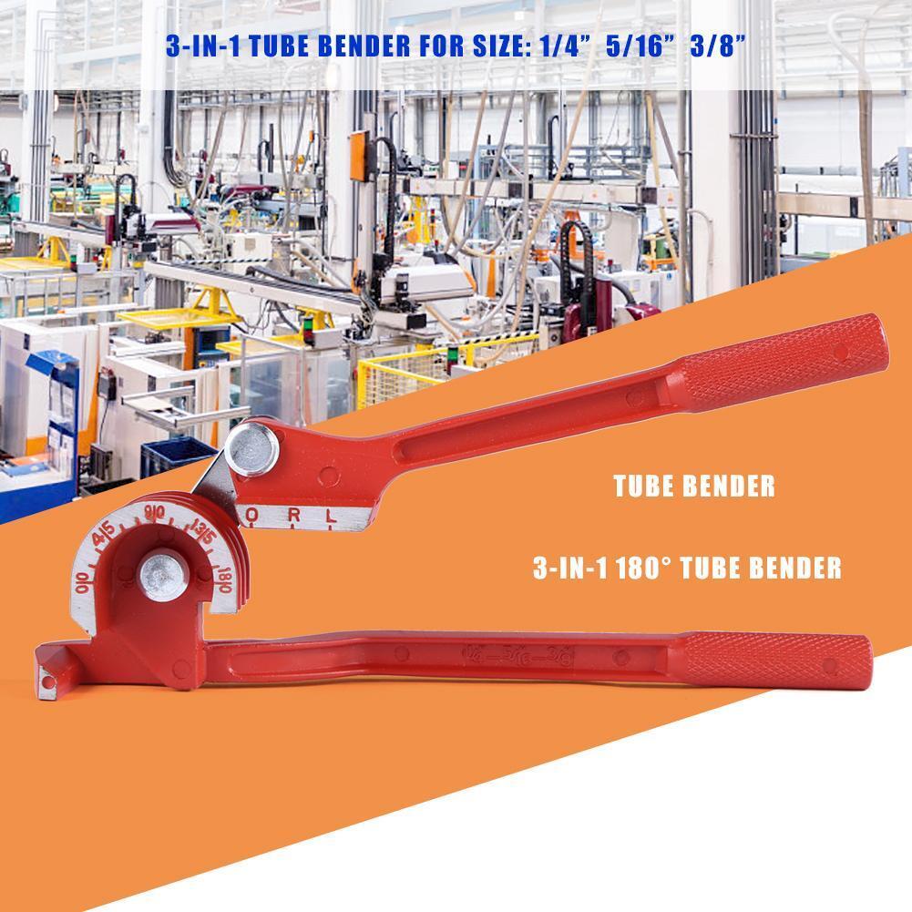 6mm/8mm/10mm Pipe Bending Tool Heavy Duty Tube Bender Tubing Bender (L)