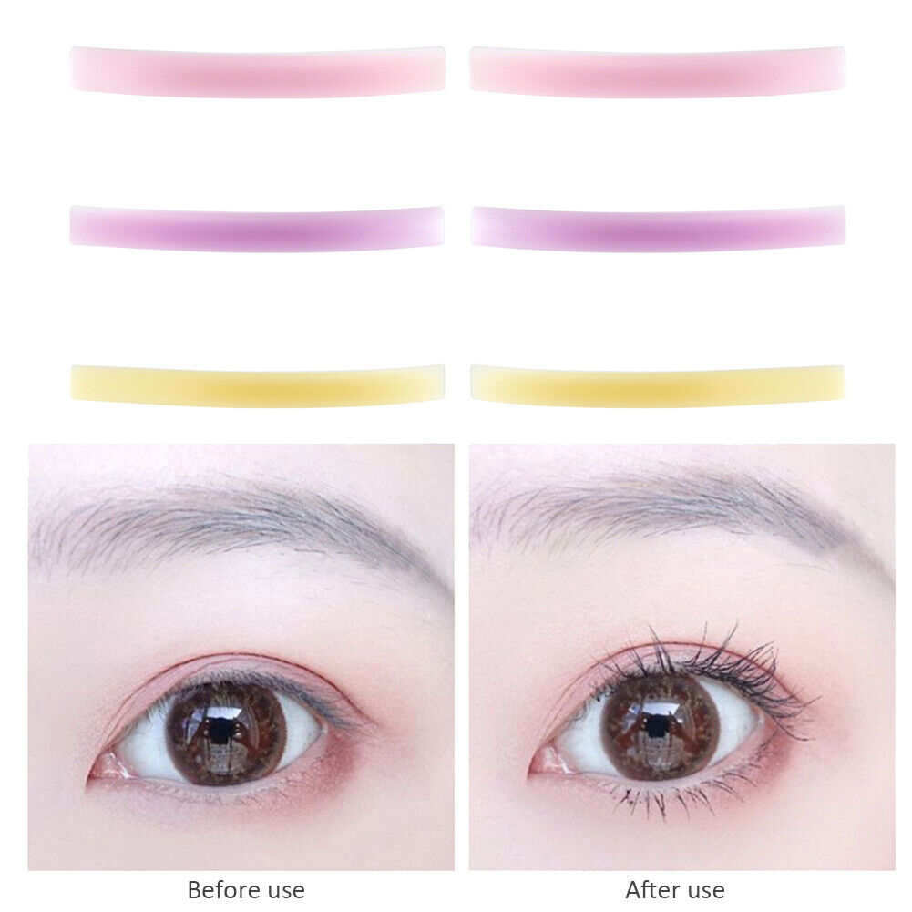 8 Pairs Silicone Rose Pattern Eyelash Perm Pad Colorful Lash Lifting Curler