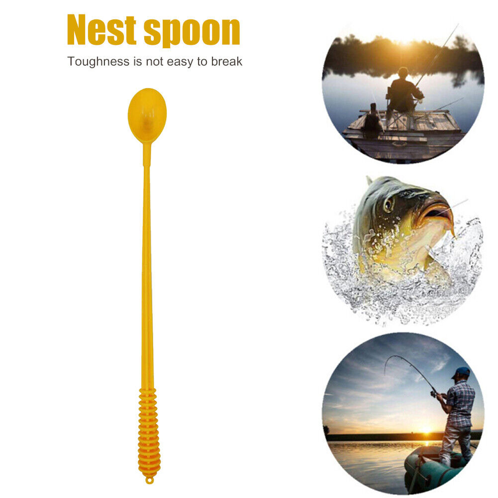 Fishing Baits Casting Spoon Scoop Anti-Slip Handle for Feeding Particles