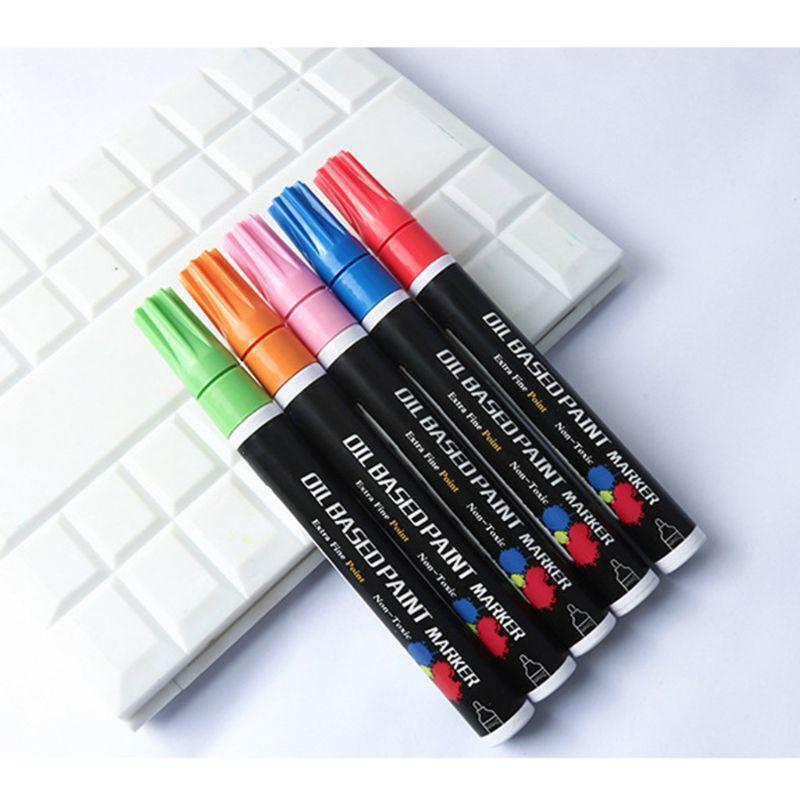 28 Colors Waterproof Metallic Oil Based Paint Marker Pen for Ceramic Rock Glass