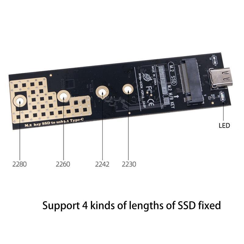 NVMe NGFF to USB Adapter M.2 SSD to USB 3.1 Type C Card M.2 Hard Drive Converter
