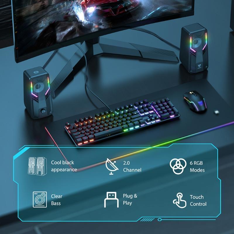 Music Speaker Home and Outdoor Party Professional Gaming Prop USB Cable