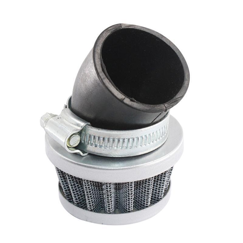 Motorcycle Go Karts ATVs 35mm Cleaner Clamp-on 45 Degree Bend Air Intake Filters