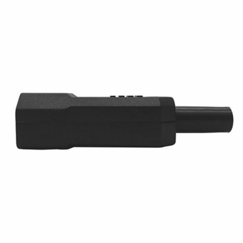 DIY 10A 250V Black IEC C14 Male Plug Rewirable Power Connector 3 Pin AC Socket
