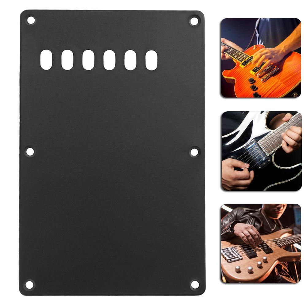 Guitar Tremolo Spring Backplate Cover for ST SQ Electric Guitar(Black)