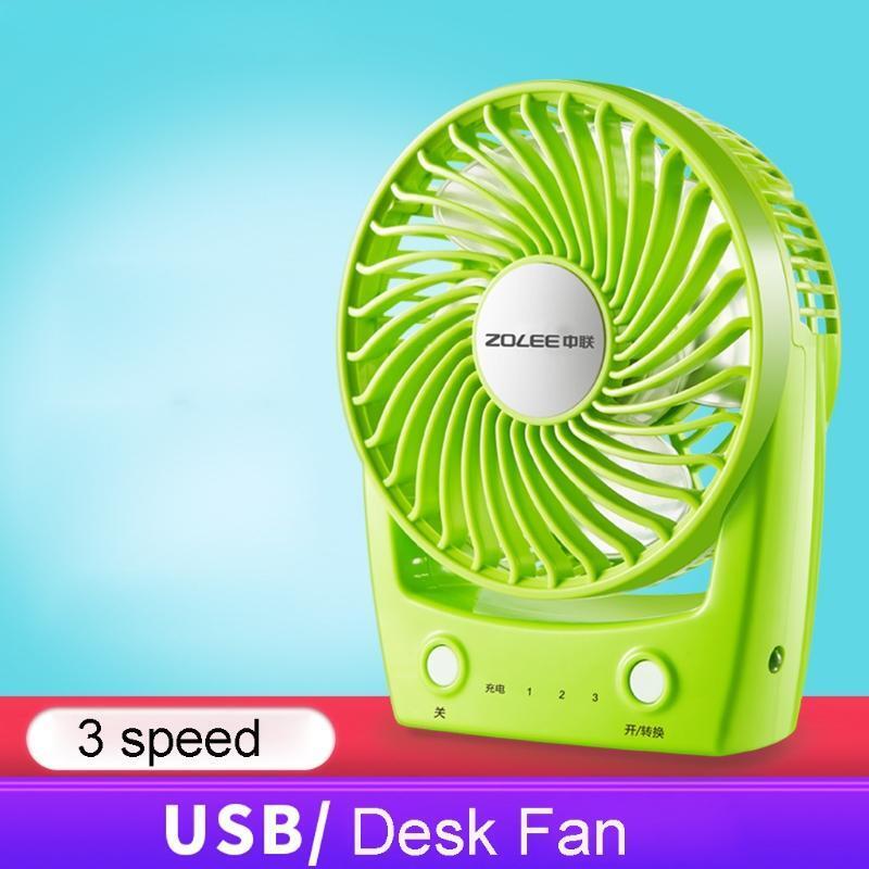 Mini USB Desk Fan 3 Speed Small Desktop Table Quiet USB Fan for Indoor Outdoor
