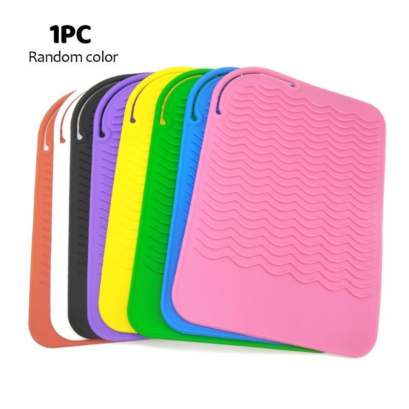 9" X 6.5" Heat Resistant Silicone Travel Mat for Hair Straightener, Curling Iron