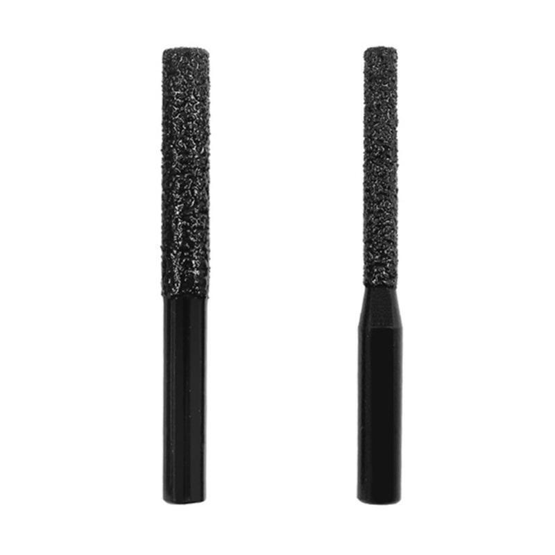 2x/Set Straight Shank Milling Cutter 6.35mm Router Bit for Edge Cutting of Stone