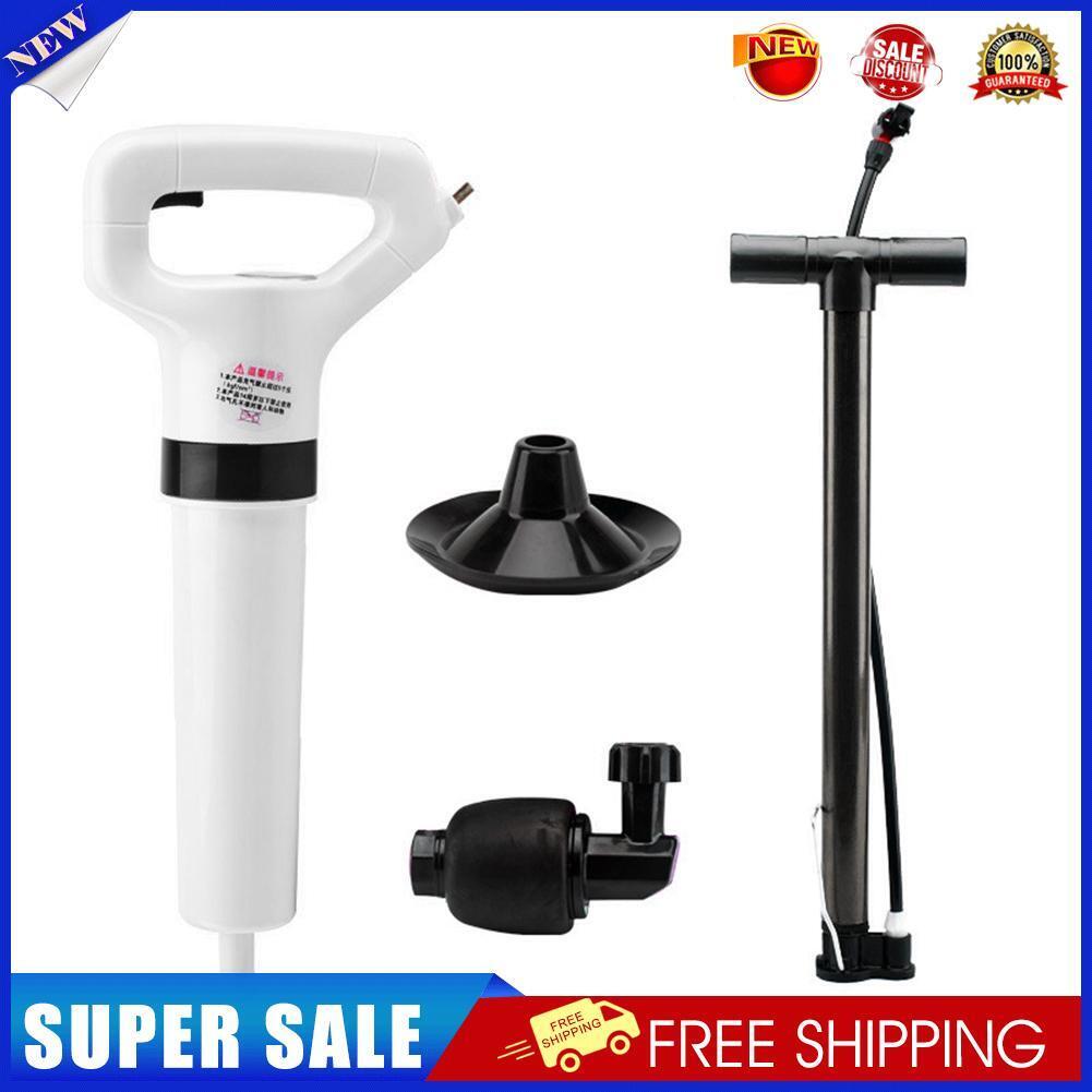 Portable Clogged Remover Toilet Plungers One Shot Floor Air Drain Dredge
