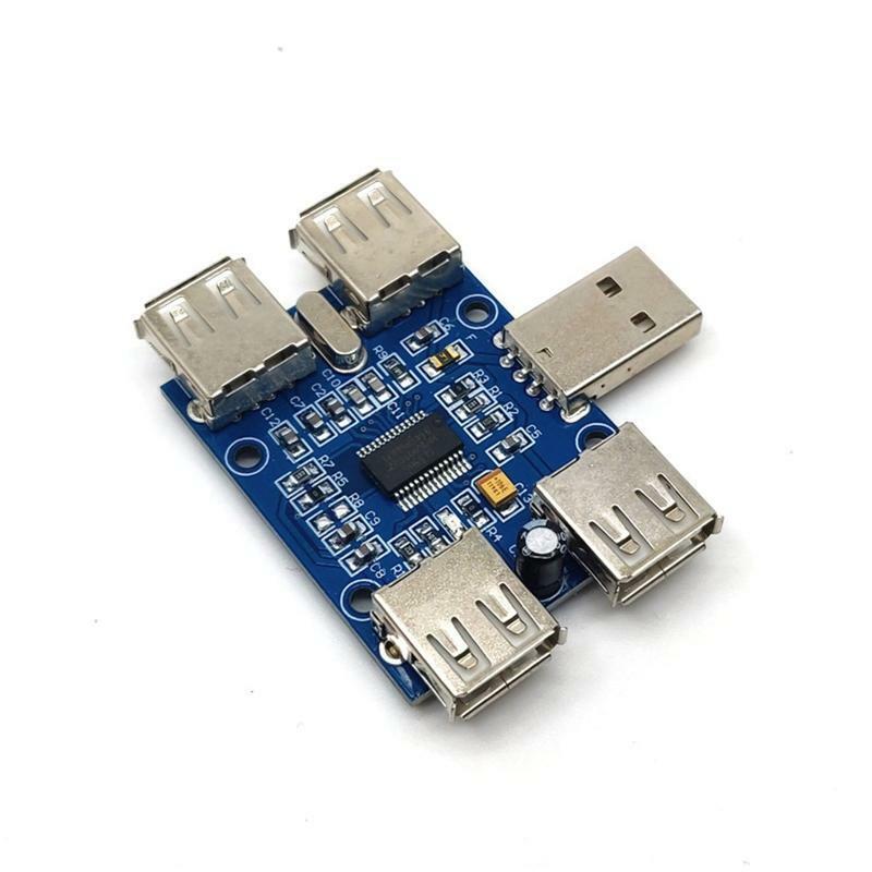 Hi-Speed USB 2.0 HUB DC Controller 4 Ports USB Expansion Module 5V 500mA 480Mbps