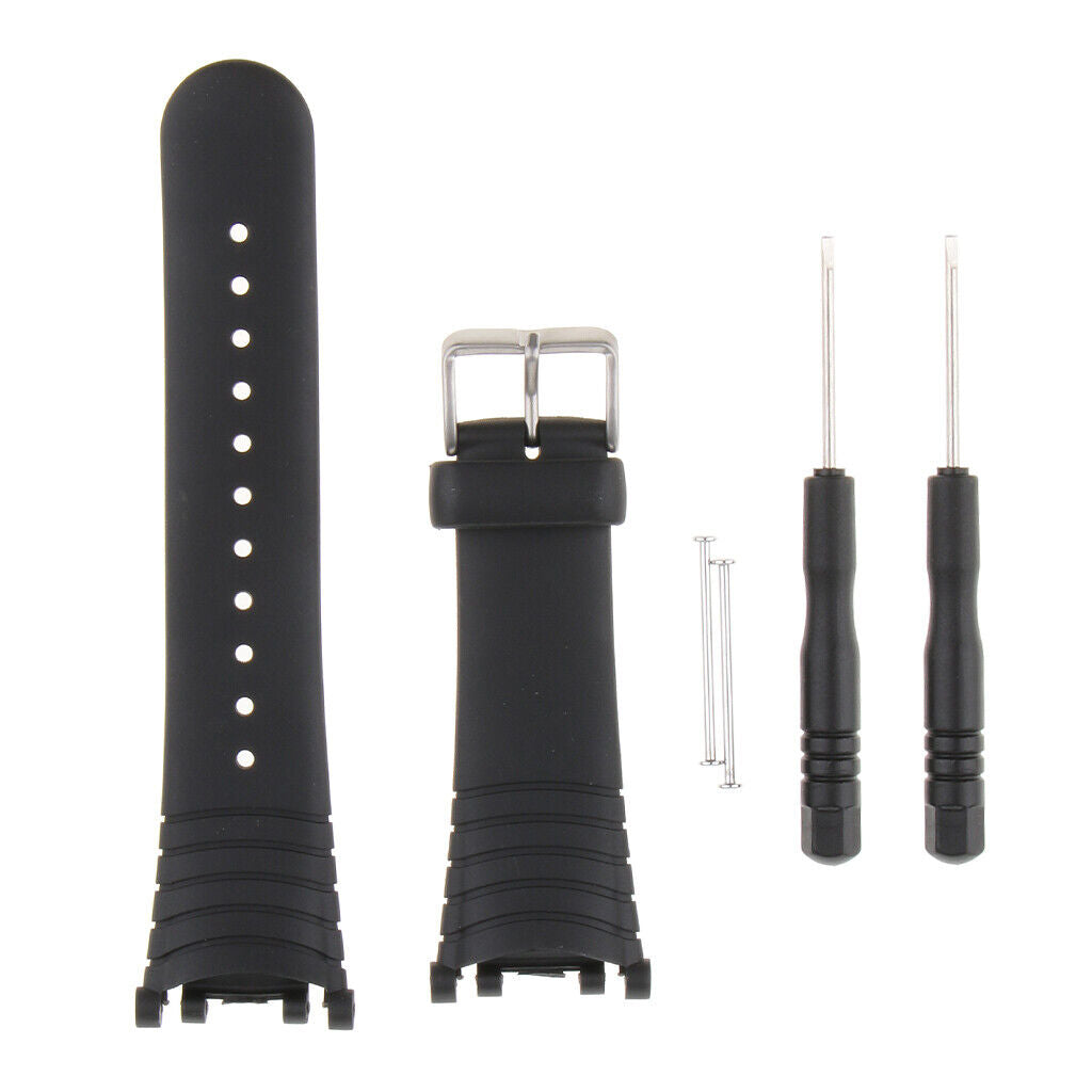 All Match Black Rubber Wristwatch Bands for  VECTOR Replace Strap
