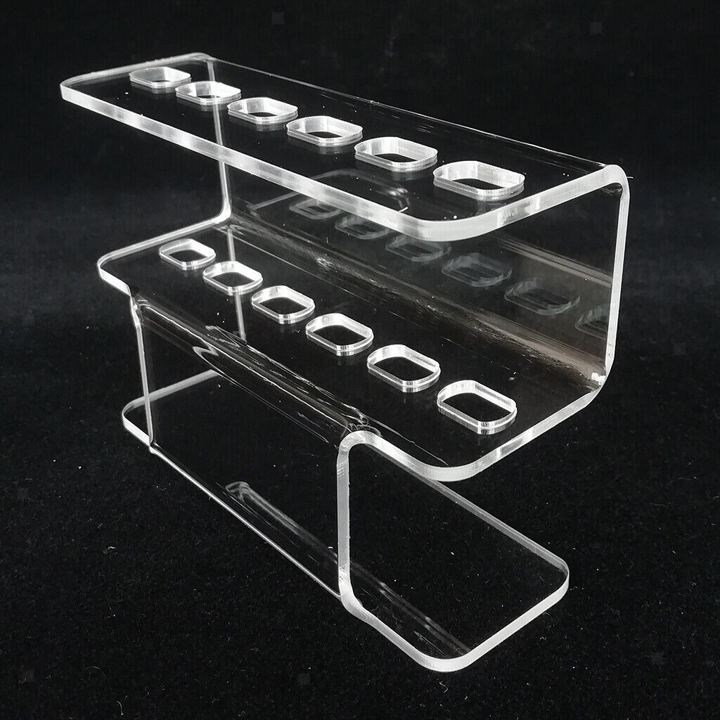 Clear Eyelashes Extension Tweezers Holder Dresser Desk Display Stand Shelf