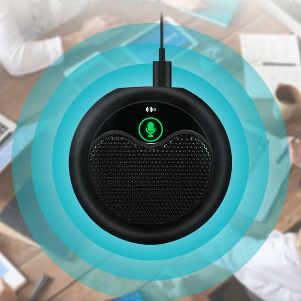 USB Conference Microphone with Mute Stereo for Chatting Webinar Computer