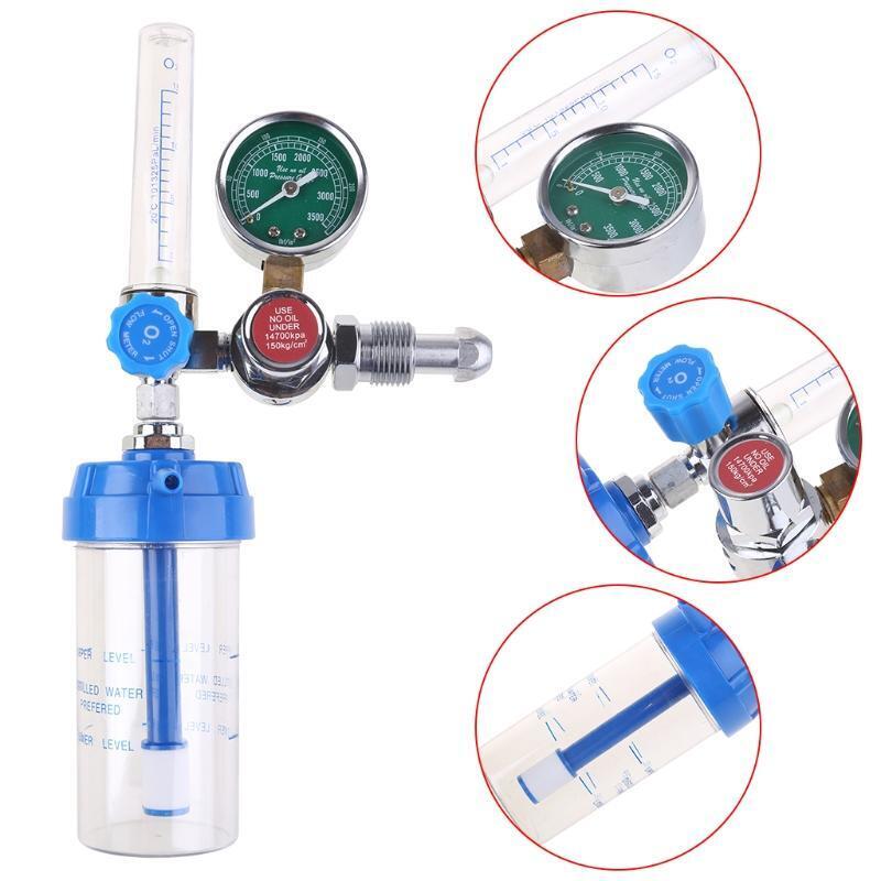 Oxygen Gauge Oxygen Pressure Gas Regulator G-5/8" Inhaler O2 Pressure Reducer