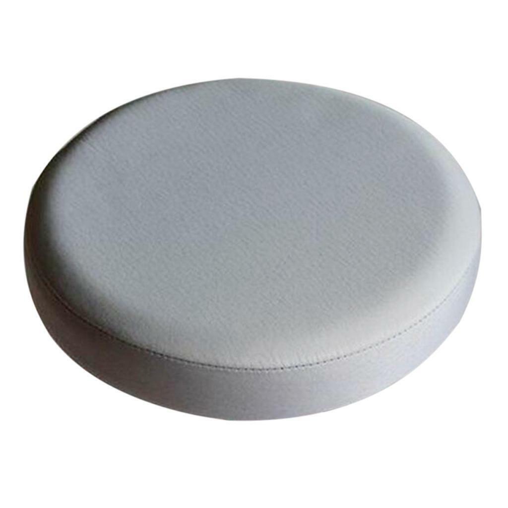 2xGrey_33x10cm Waterproof Anti-slip Bar Stool  Round Lift  Seat Sleeve