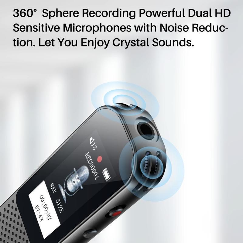 Mini Voice Recorder 3-in-1 Voice Recording Device for Lecture Meeting Durable