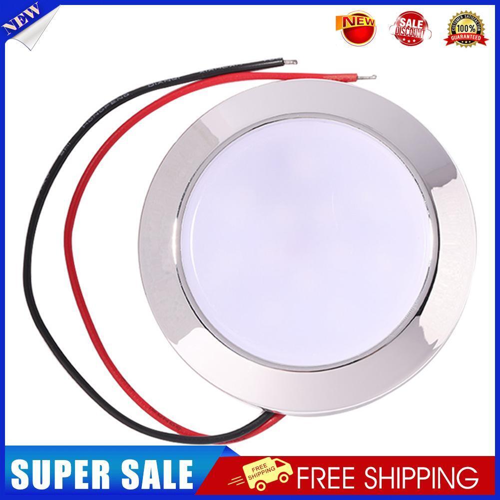 1.8W Waterproof 12V Car 24 SMT LED Dome Lamp for RV Marine (White Light)