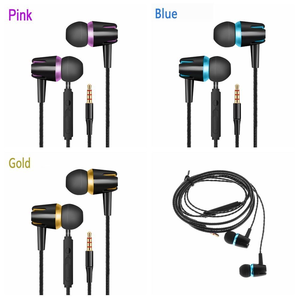 Music with Microphone Sports Headphones Headset Stereo Earphone In-Ear Earbuds