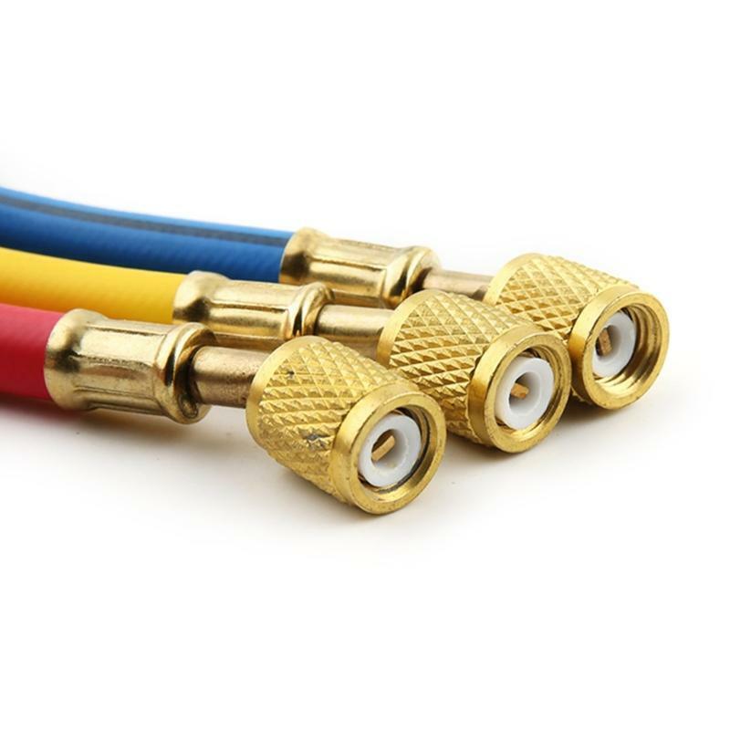 3 Color Refrigerant Tube A/C Charging Hose for Refrigerant R12 R22 R134A 404