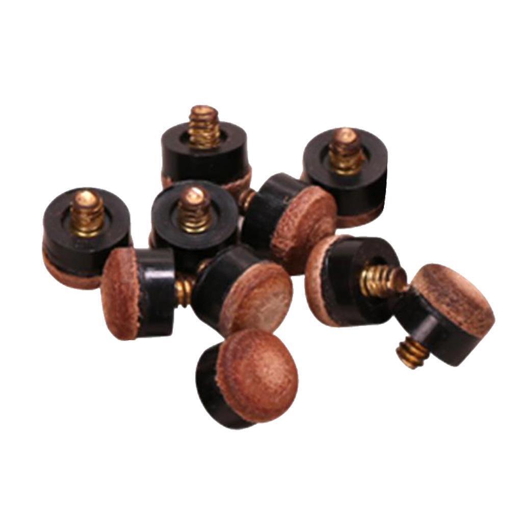 Pieces 12mm Billiards Screw-On Replacement Tips for Pool Cue