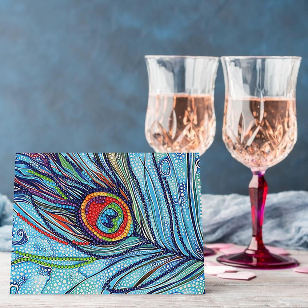 DIY Diamond Painting Greeting Card Flowers Birthday Valentine Blessing Gift