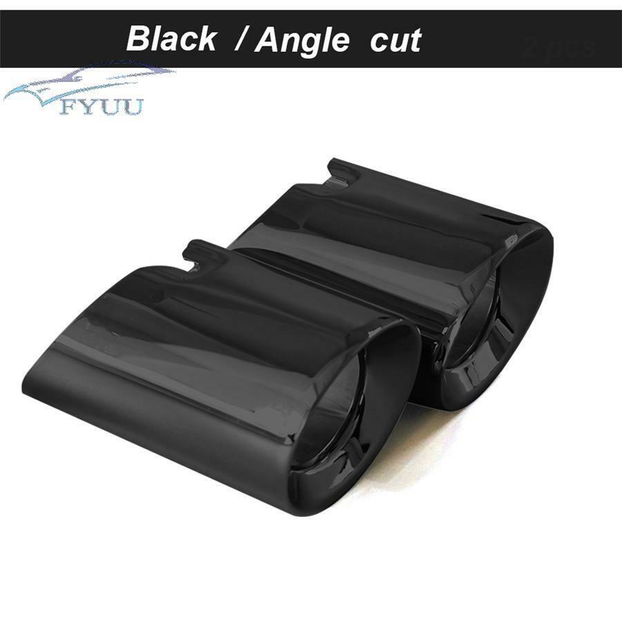 1pair Black 304 Stainless Steel Exhaut Tips For BMW F20 F21 M135 F22 F23 M235i