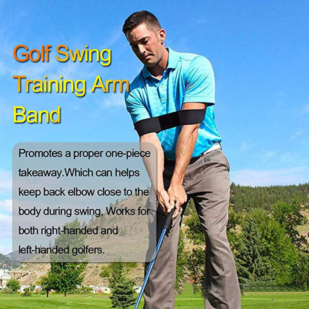 Golf Correction Belt Swing Trainer Elastic Arm Band Alignment Training Aids