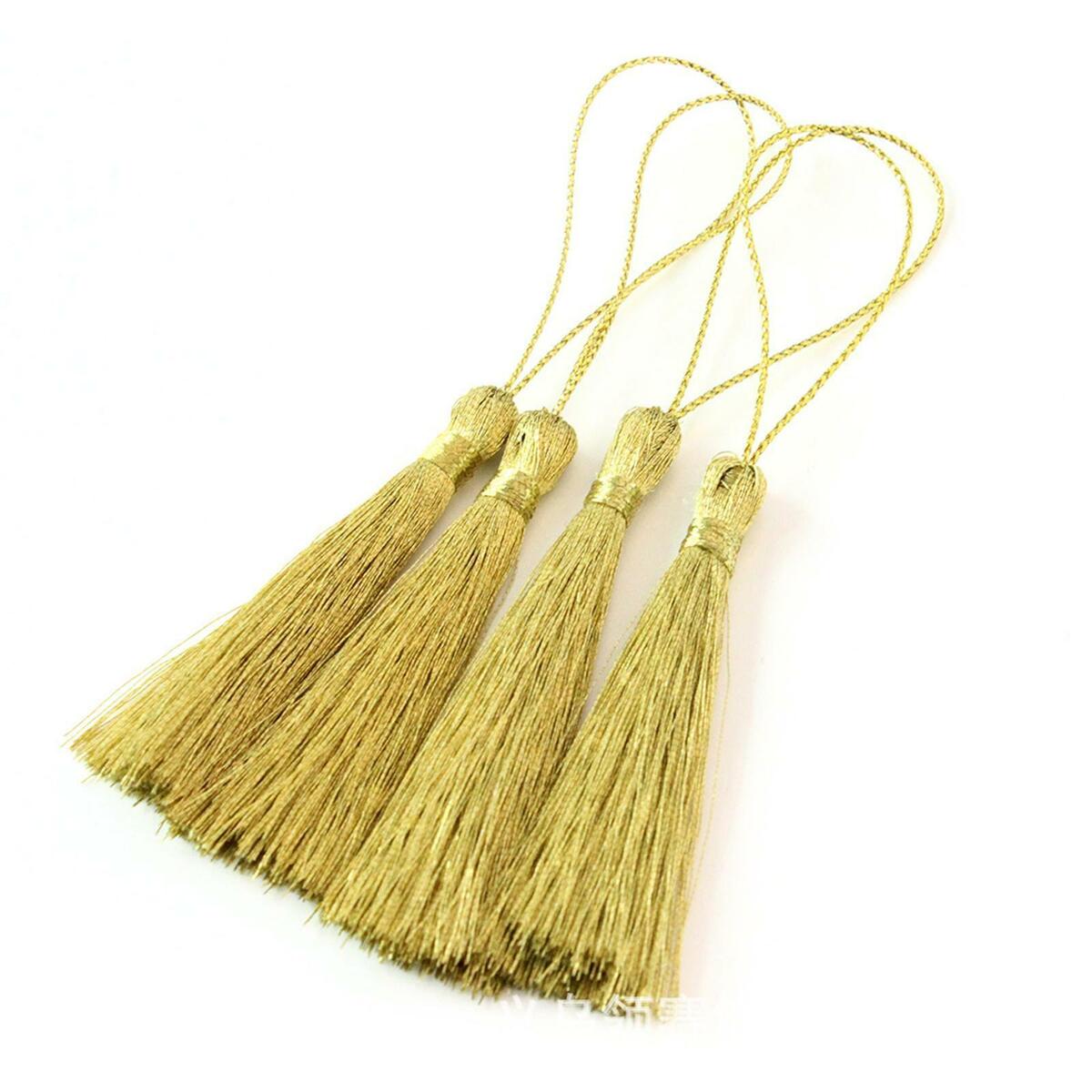 of 60 10cm Handmade Bookmark Tassels Cord Loop for Bookmarks Accessory