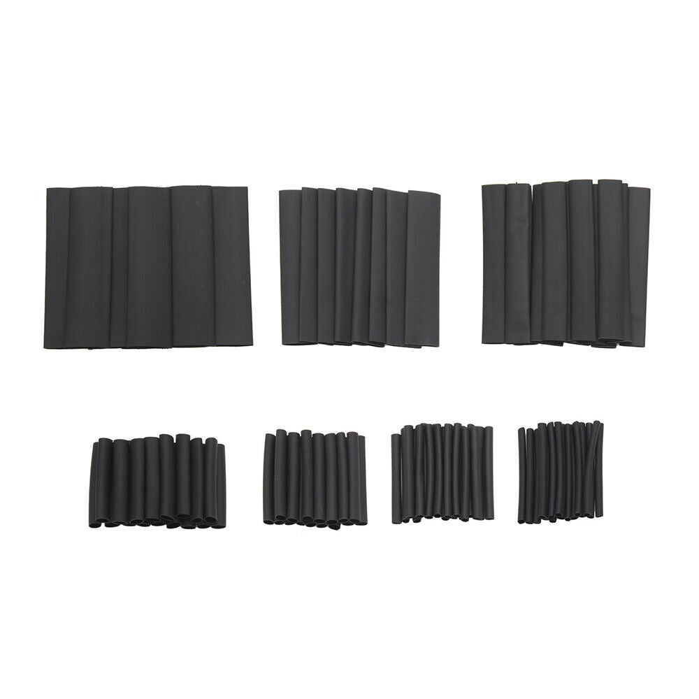Protection Heat Shrink Sleeving Tube Assortment Kit 2:1 Black Shrinkage Sheath