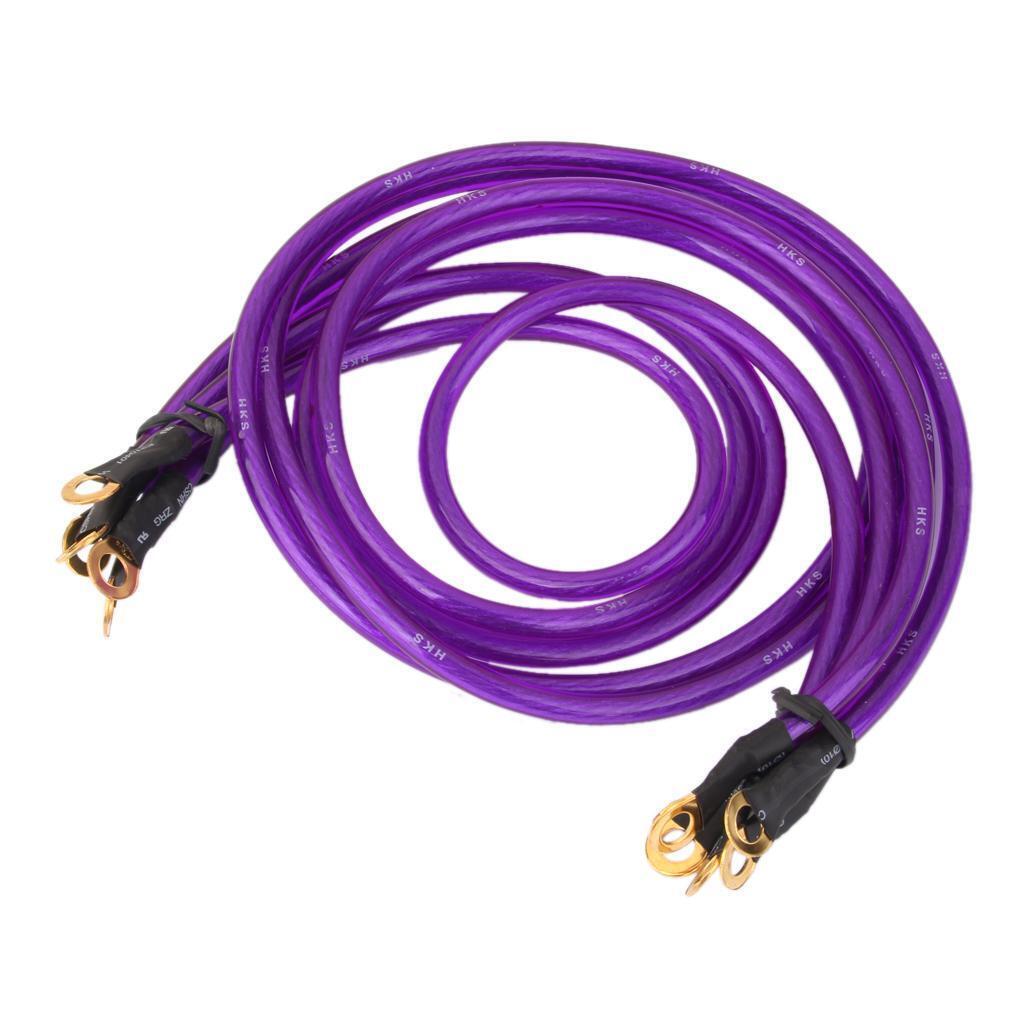 Grounding System Wire Kit Cable Fit For Universal 5-Point Purple