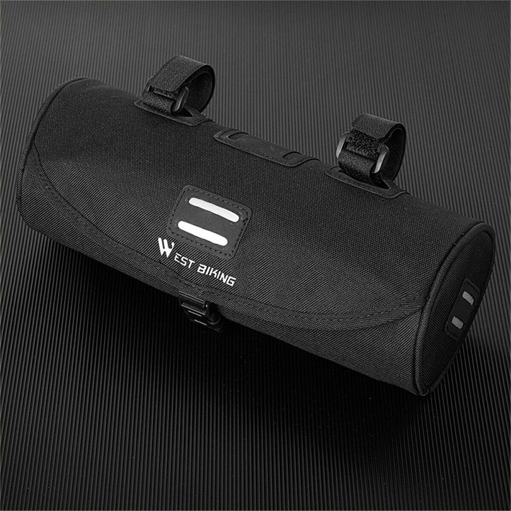 Reflective Bike Handlebar Pouch Storage Pouch Bicycle Bag Front Tube Frame Bag
