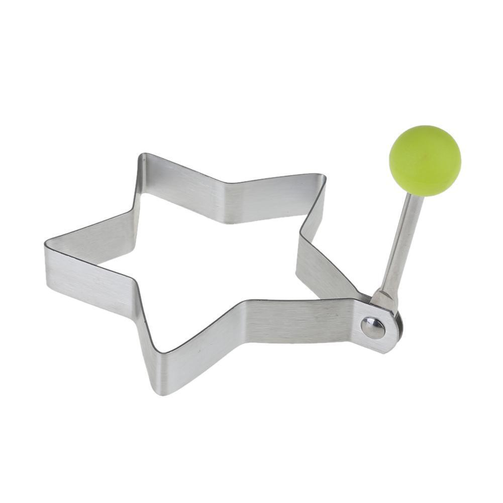 Stainless Steel Omelette Egg Frying Mold Love Round Star Mold 4Pcs/set