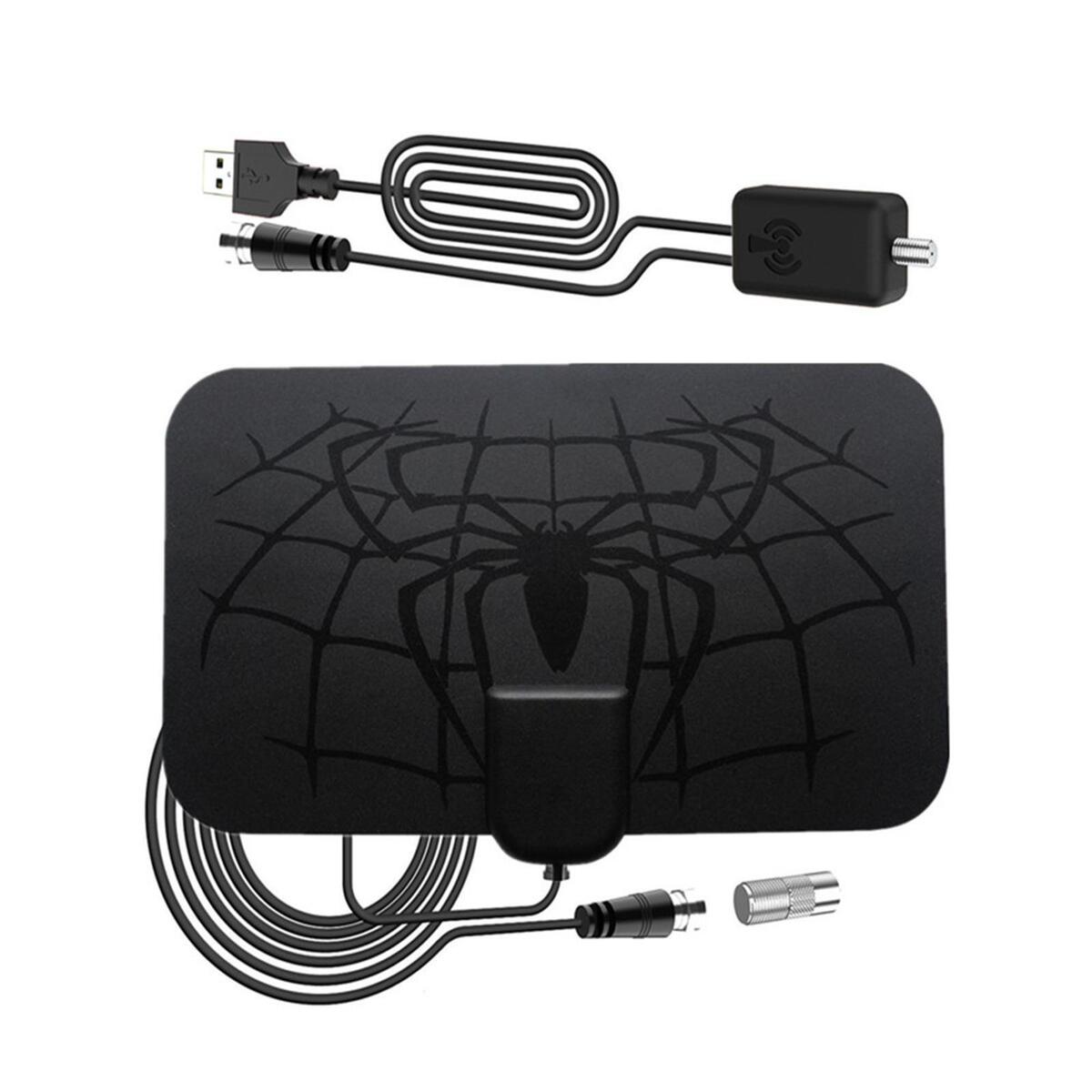 TV Antenna HD 4K Support 720P, 1080i, 1080P / Atsc, Black, with Signal Amp HD