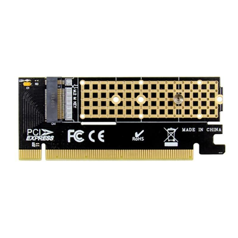PCI-E X16 to M.2 NVME Hard Disk Expansion Card M Key Transfer for 2230-2280 SSD