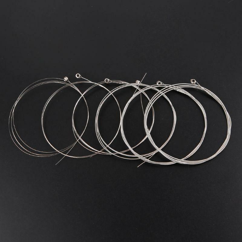 6pcs E104 Electric Guitar Strings 008-038 Plated Steel Core Nickel Alloy Wound
