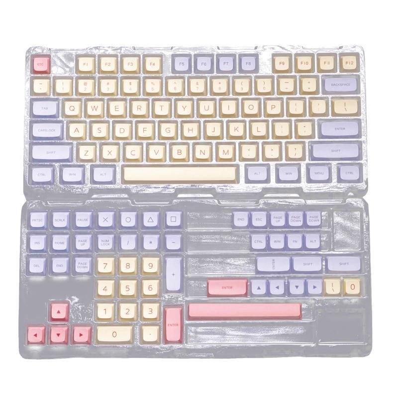 128Key Dye Sublimation Keycap XDA Profile Marshmallow Mechanical Keyboard Keycap