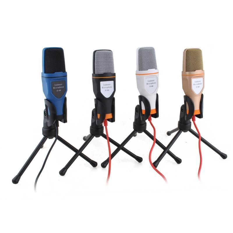Microphone with Bracket Stand for Birthday Recording Streaming Conference