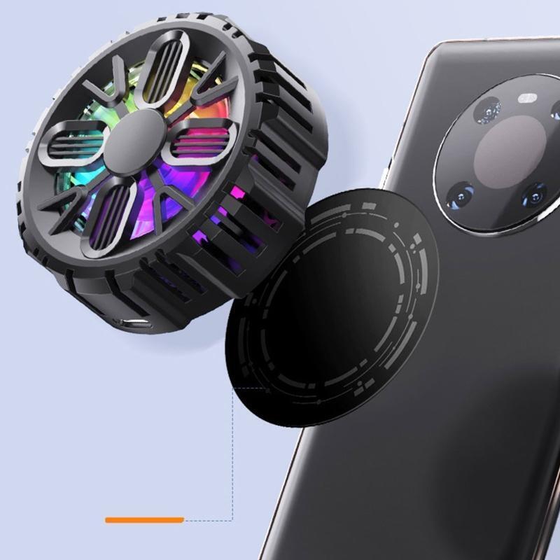 Portable Magnetic Phone Radiator Fan Cell Fast Cooling For Gaming Watching Video