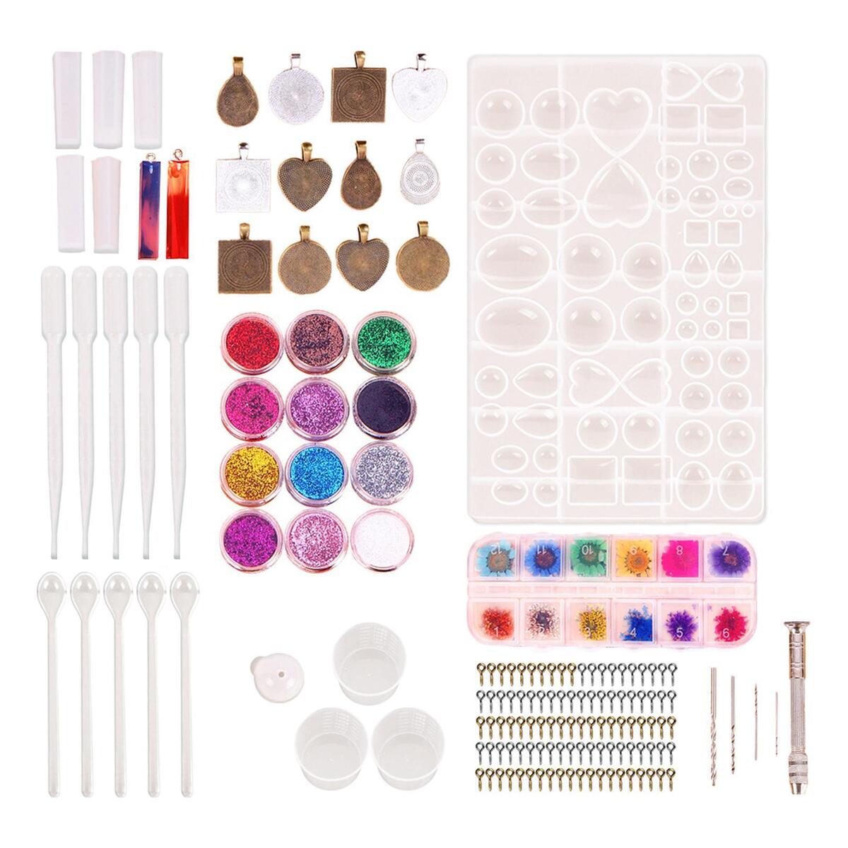 107x Jewelry Casting   Set Glitter Flowers Earring  Set Necklace
