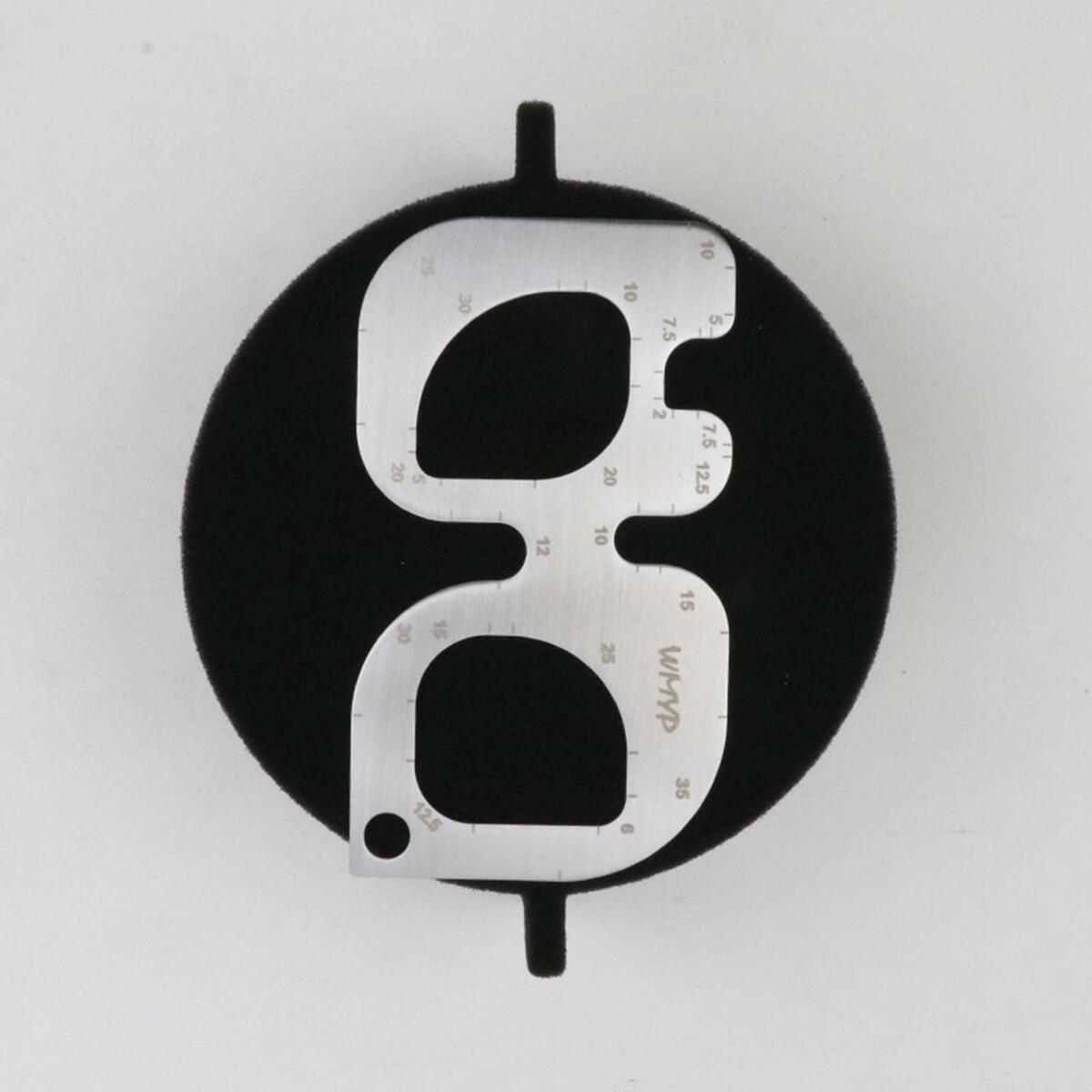 1x Round Angle Ruler Leather DIY Template Durable R Rule  for Clothing