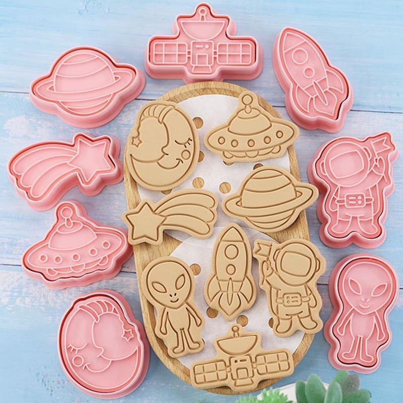 Cookie Cutters Cookie Moulds Biscuit Cutters Cookie Stamps Space Series PP Mould