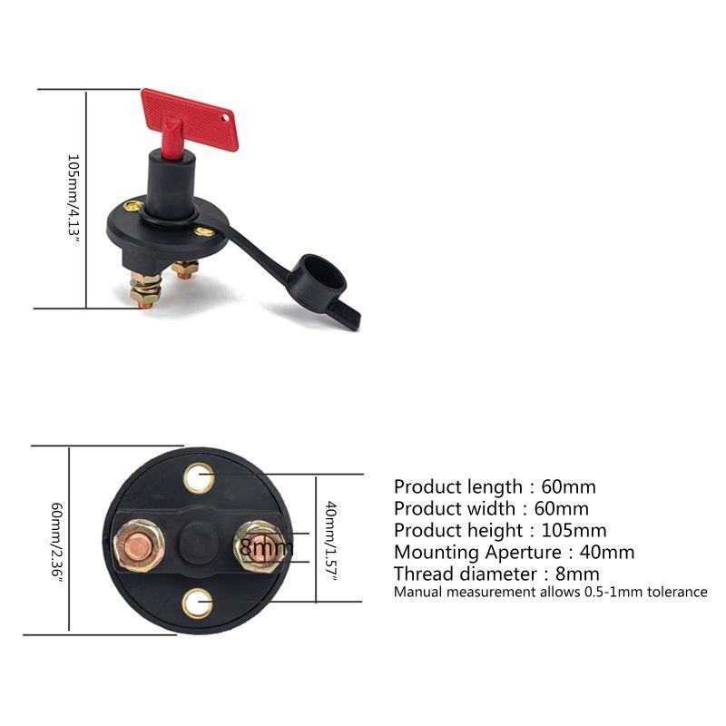 Rotary Power Switch 10pcs Truck Boat Battery Main Kill Switch Easy Installation