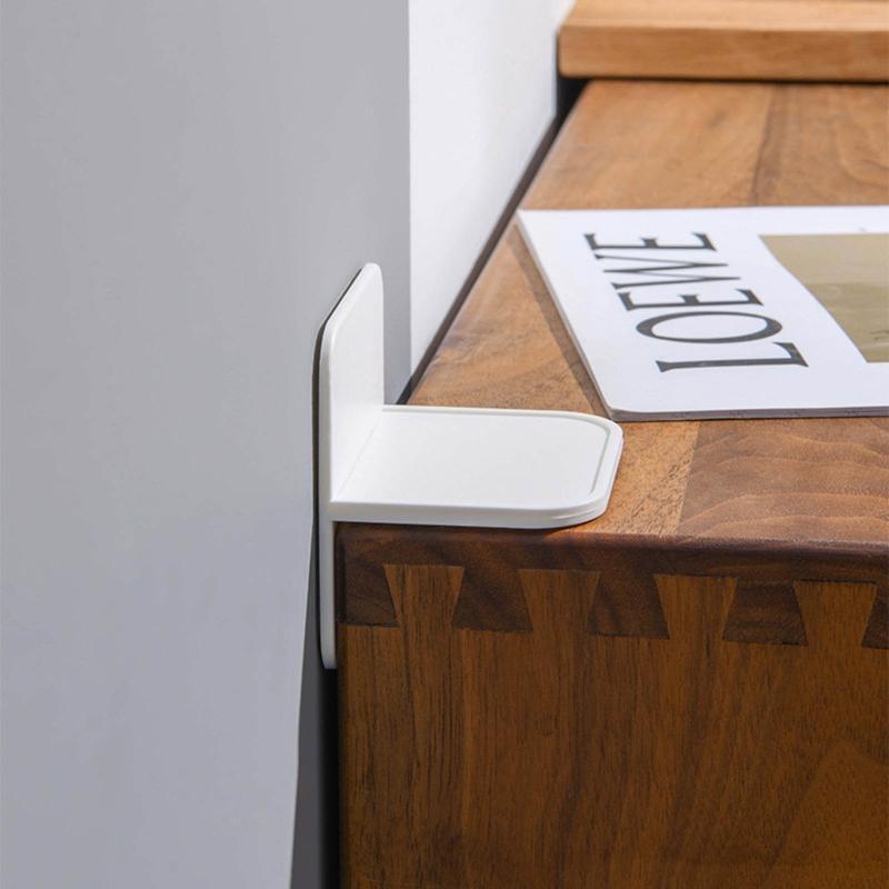 Cabinet Anti-drop Fixed Holder 2Pcs Self Adhesive Drawer Cabinet Protection