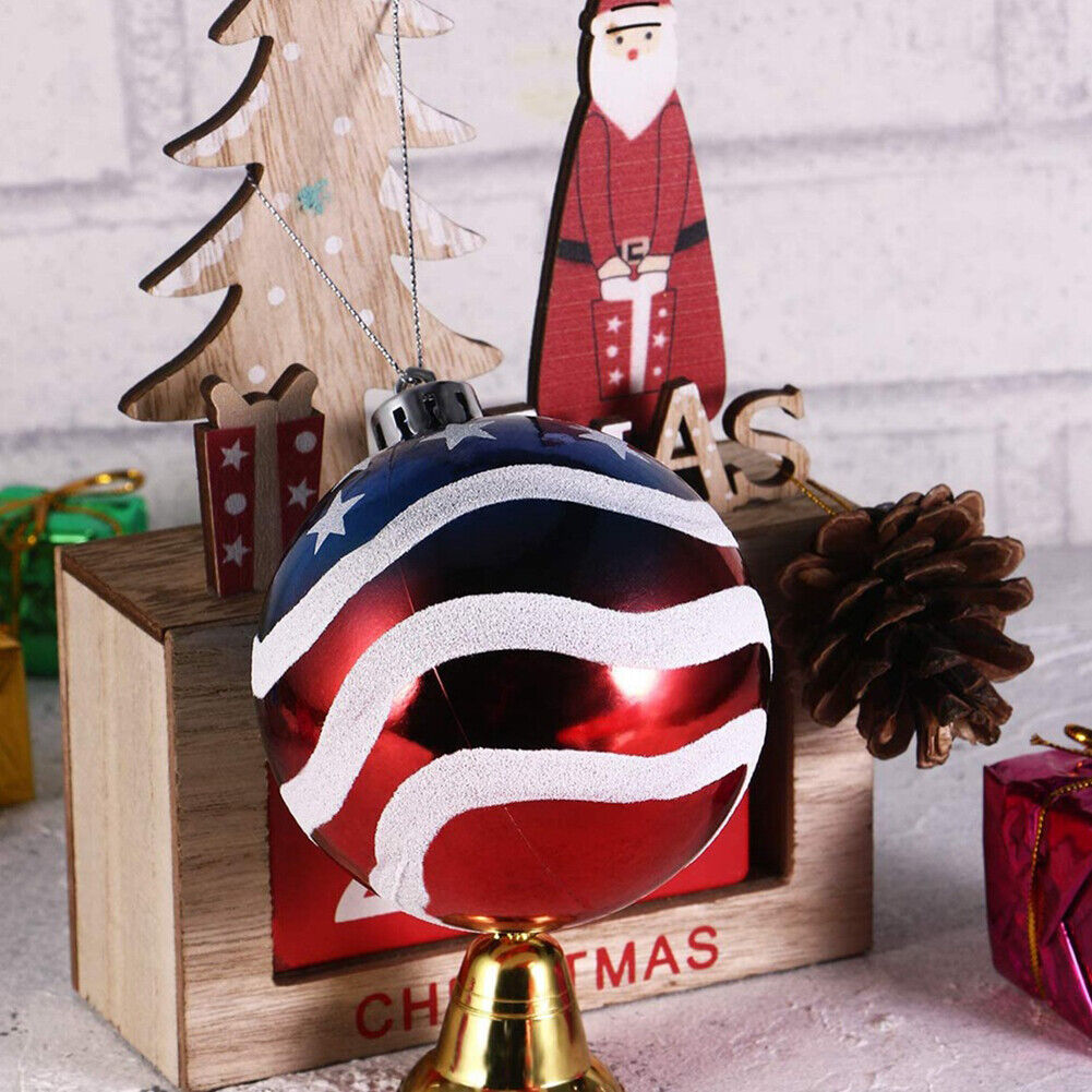 6pcs Independence Day Ball Hanging Ornament Christmas Party Home Decoration