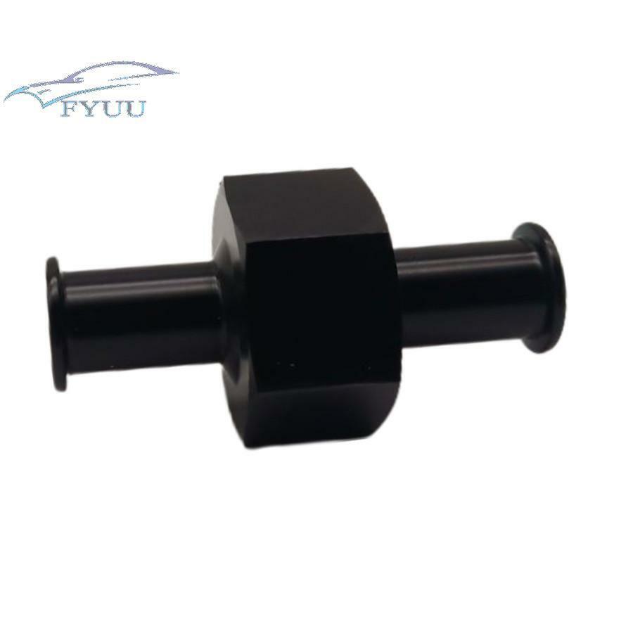 1x Universal Black 3/8" Hose 1/8" Npt Port Fuel Nitrous Pressure Gauge Adapter
