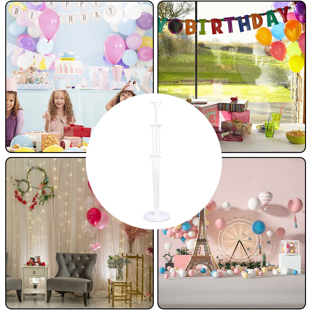 4x Wedding Decoration Table Balloon Holder Column Balloons Floating Stand
